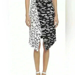Cameo C/Meo The Label Black/White Pencil Straight Skirt